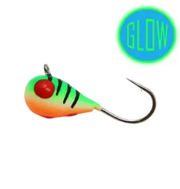 FROSTBITE MICRO TUNGSTEN JIGS, 7MM, EYE OF TIGER, 2 PACK