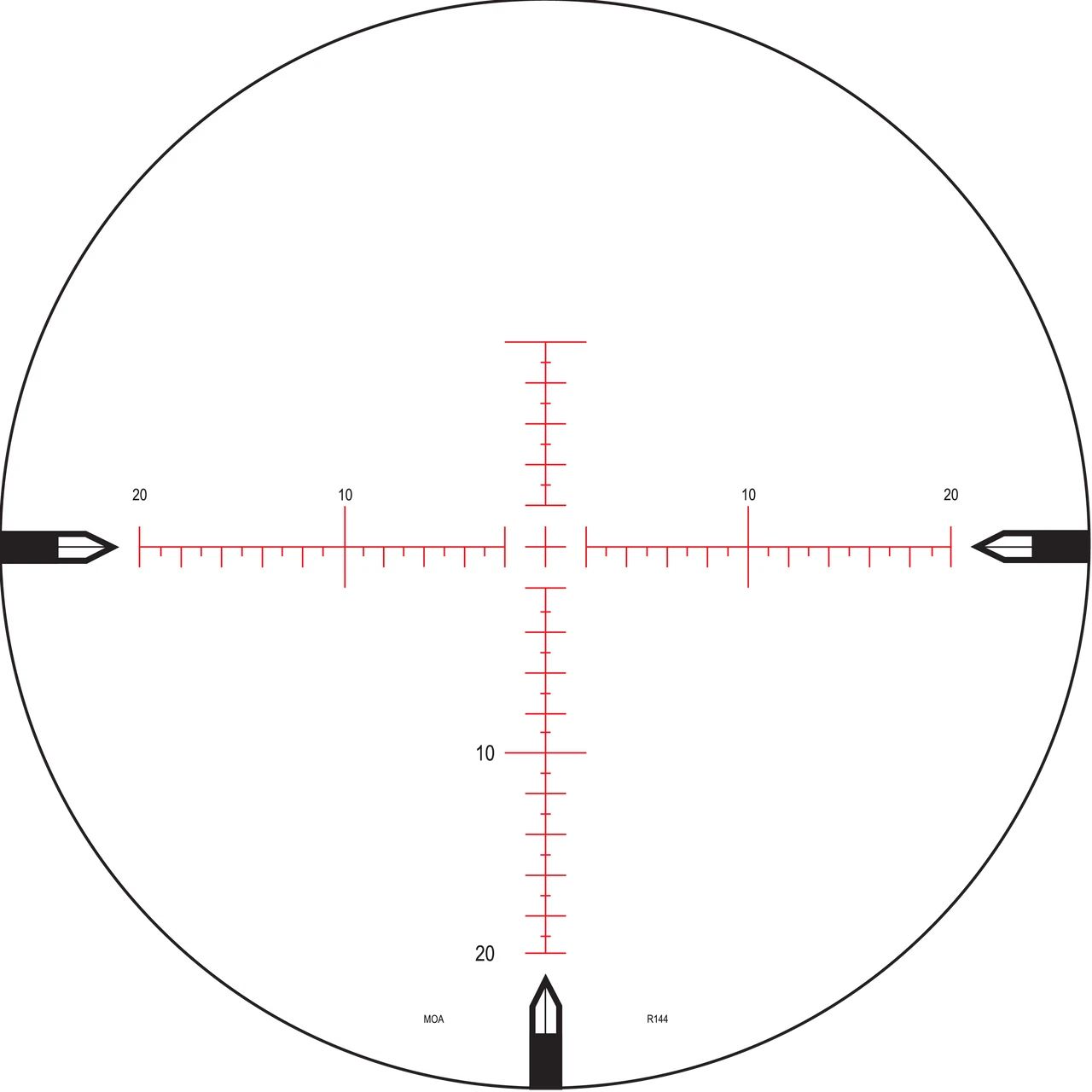 NIGHTFORCE NIGHTFORCE NXS RIFLESCOPE, 5.5-22X56, SFP, MOAR, MOA, ILLUMINATED