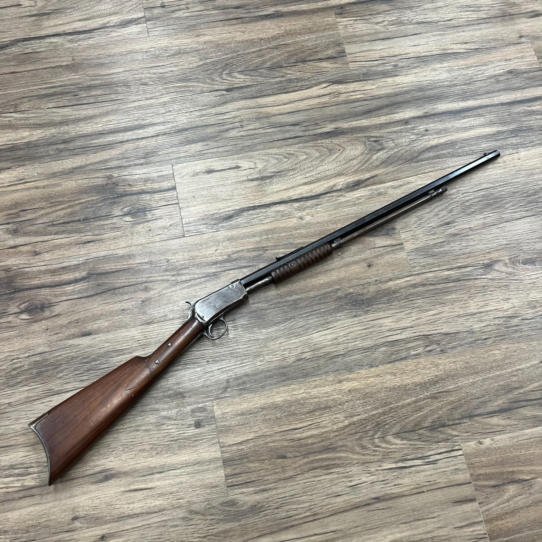WINCHESTER WINCHESTER MODEL 1890 PUMP RIFLE, 22 LONG, PRE-OWNED, SOLD AS IS