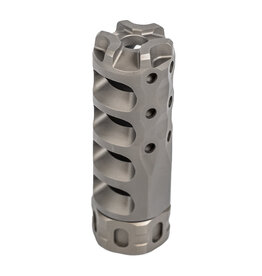 PRECISION ARMAMENT HYPERTAP MUZZLE BRAKE, 6MM/243 CAL, 3/4-24, STAINLESS