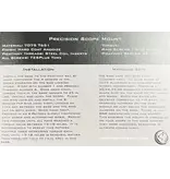 GRAY OPS CNC PRECISION SCOPE MOUNT, 36MM, 1.260”, 0 MOA