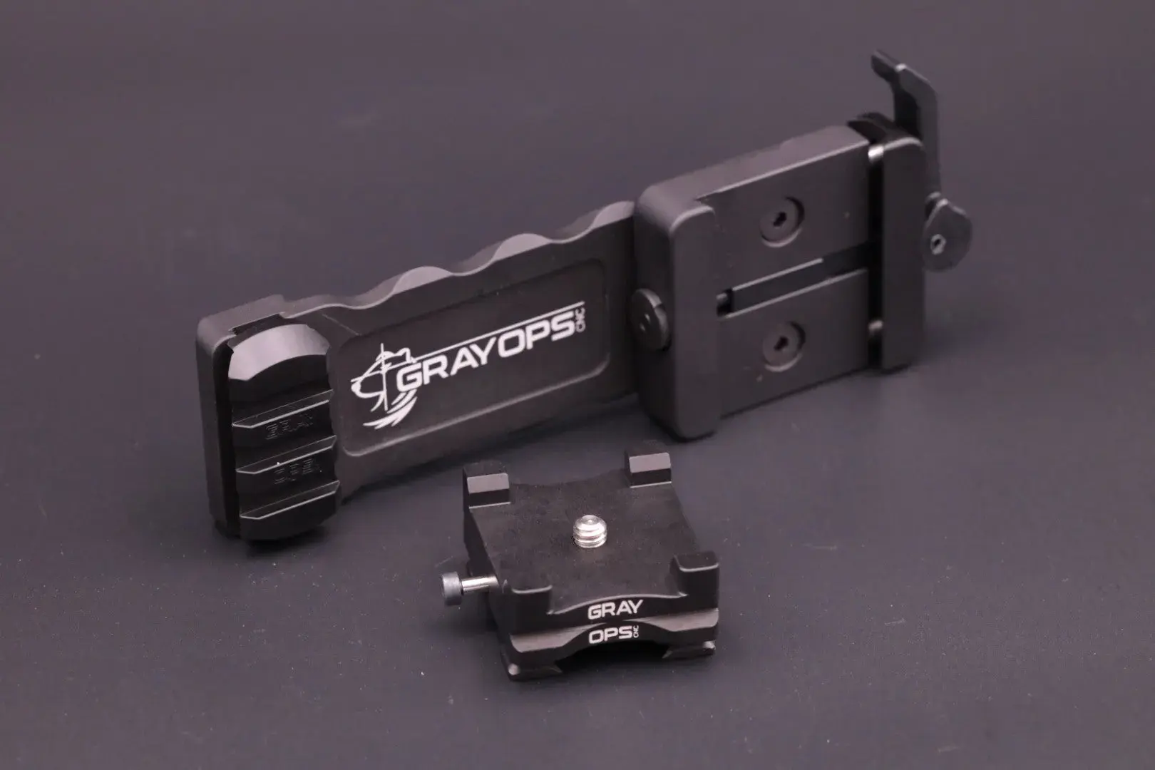 GRAY OPS CNC GARMIN XERO QD MOUNT KIT, W/O ARCA CLAMP