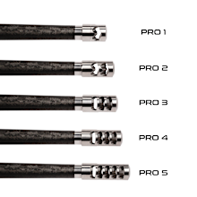 SALMON RIVER SOLUTIONS SRS TI PRO 2 SELF TIMING MUZZLE BRAKE, 30 CAL, 5/8-24, .860", .860" NUT, GARNET BLASTED