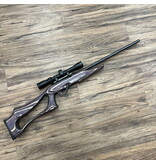REMINGTON REMINGTON 597 RIFLE, SEMI AUTO, LAMINATE STOCK, W/ SCOPE, PRE OWNED