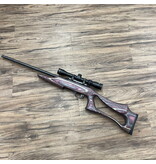 REMINGTON REMINGTON 597 RIFLE, SEMI AUTO, LAMINATE STOCK, W/ SCOPE, PRE OWNED