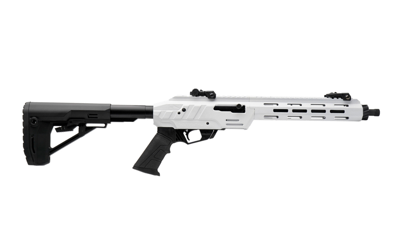 ADLER ARMS RF224 TACTICAL SEMI AUTO RIFLE, 22 LR, 11.7" BARREL, WHITE