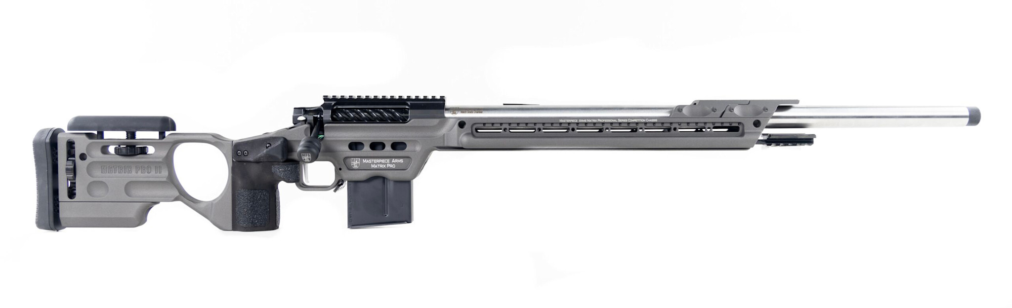 MPA MATRIX PRO PMR RIFLE, 6MM BR, RH, 26" MPA MATCH CONTOUR BARREL, POLISHED, TUNGSTEN CHASSIS