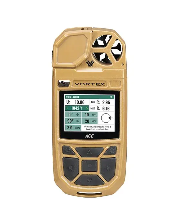 VORTEX VORTEX ACE WEATHER METER, W/ GEO BALLISTICS, TAN