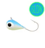 FROSTBITE MICRO TUNGSTEN JIGS, 6MM, BLUE GLOW, 2 PACK