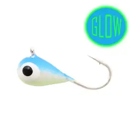 FROSTBITE MICRO TUNGSTEN JIGS, 6MM, BLUE GLOW, 2 PACK