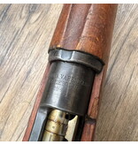 HUSQVARNA SWEDISH HUSQVARNA MAUSER M38 SHORT RIFLE, 6.5X55 SWEDISH, MISSING FRONT BARREL BAND, AS IS, PRE-OWNED