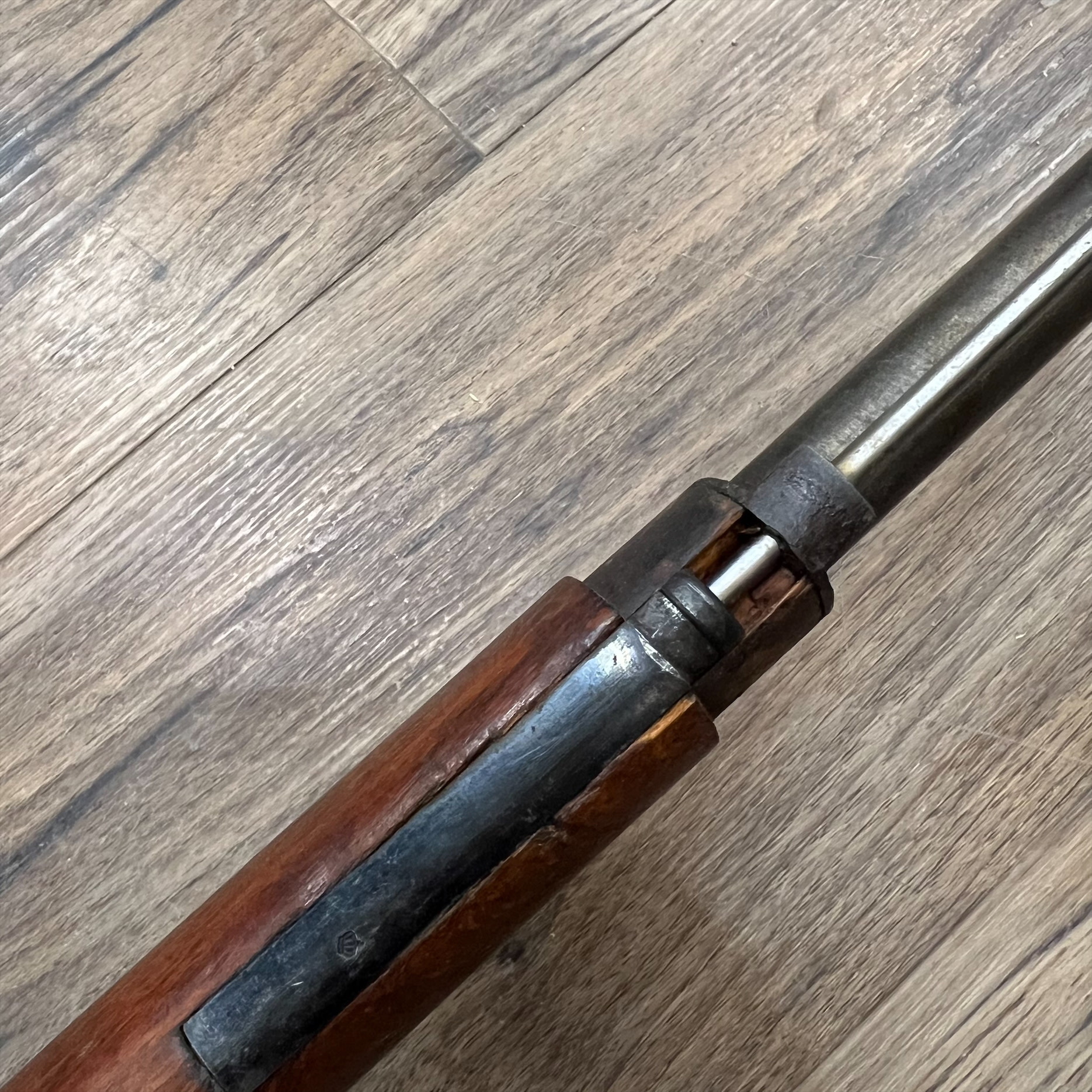 HUSQVARNA SWEDISH HUSQVARNA MAUSER M38 SHORT RIFLE, 6.5X55 SWEDISH, MISSING FRONT BARREL BAND, AS IS, PRE-OWNED