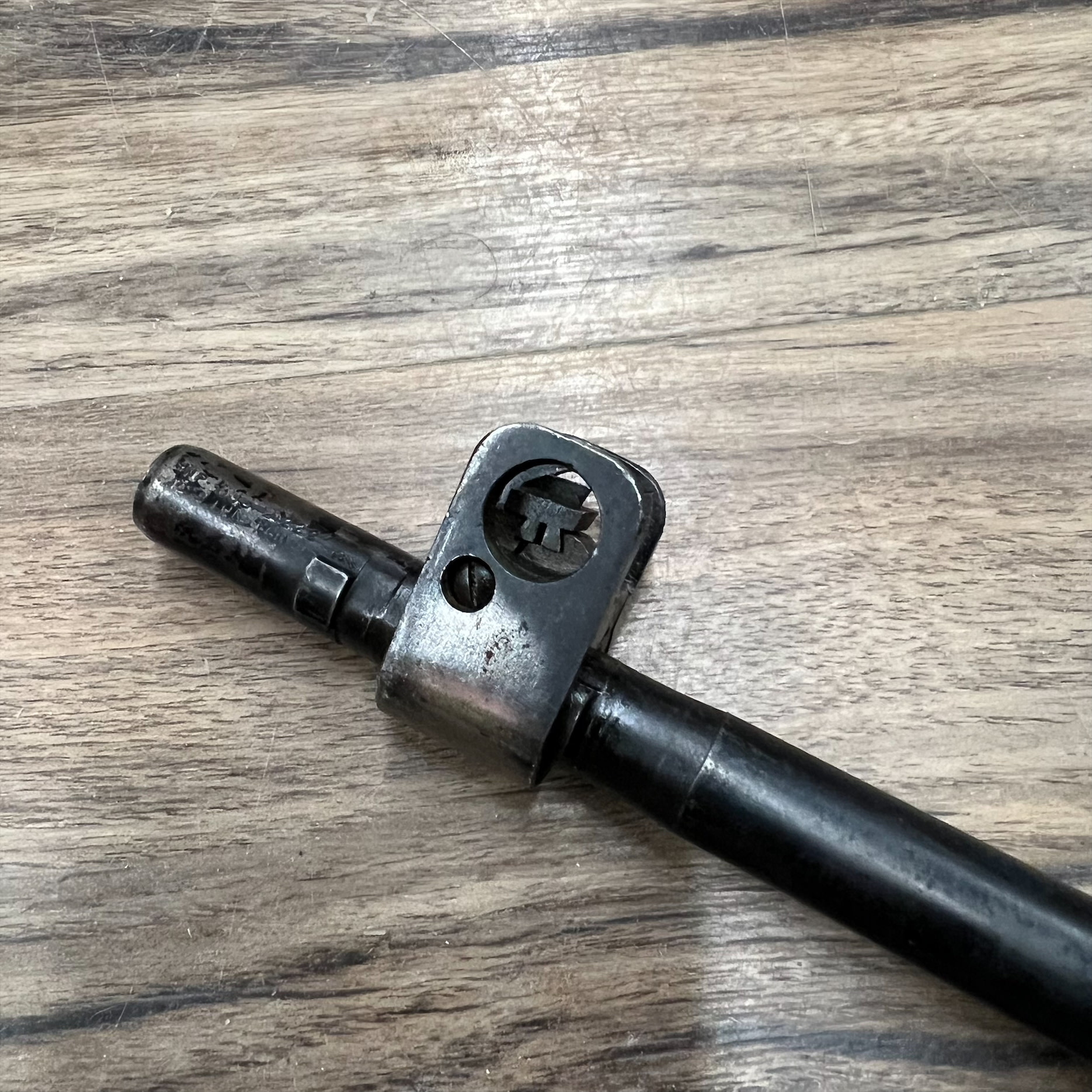 LEE ENFIELD ROF NO. 4 MK. 1, SPORTERIZED RIFLE, 303 BRITISH, UNFIREABLE, SOLD AS IS FOR PARTS, PRE OWNED