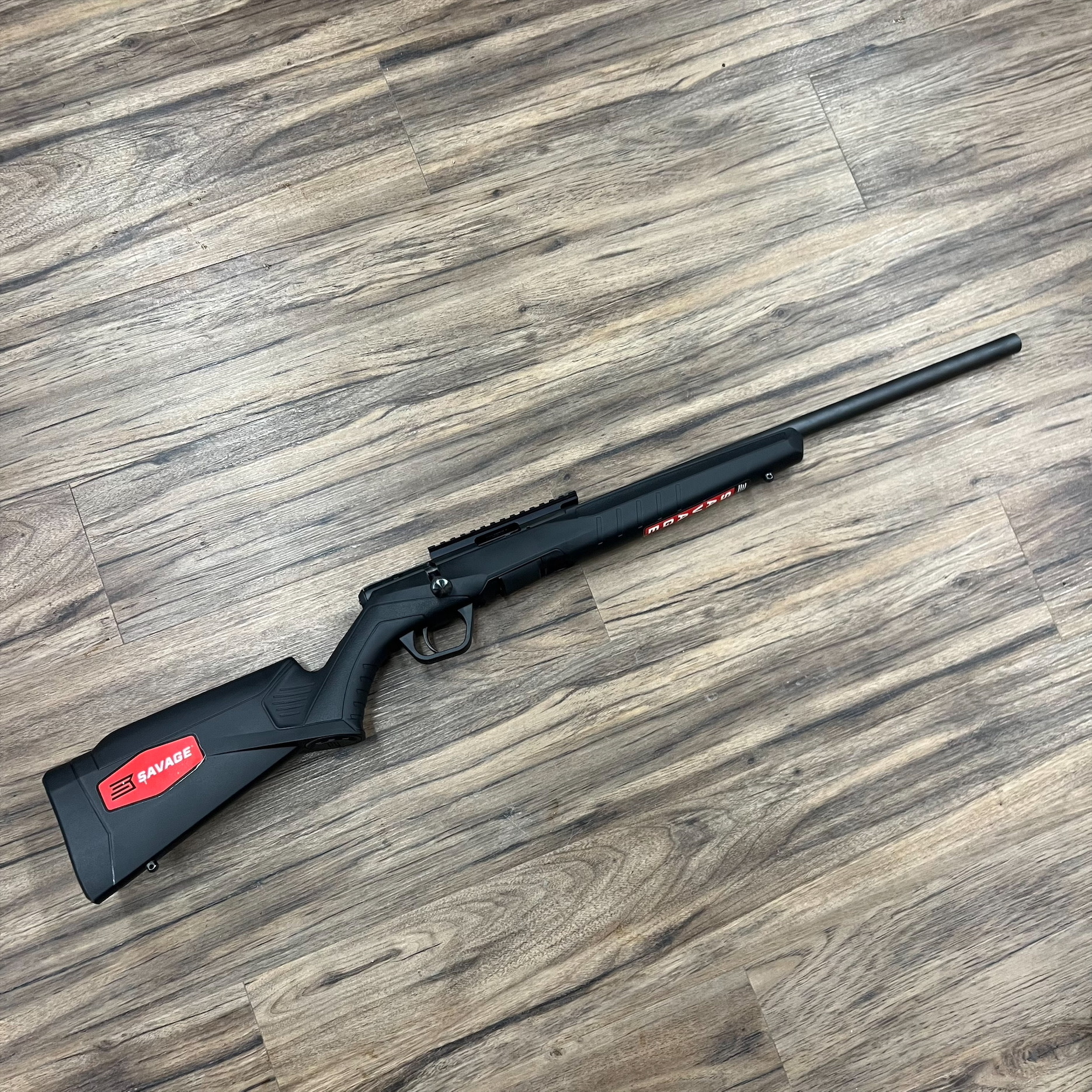 SAVAGE SAVAGE B22 FV RIFLE, 22 LR, BLACK STOCK, PRE-OWNED