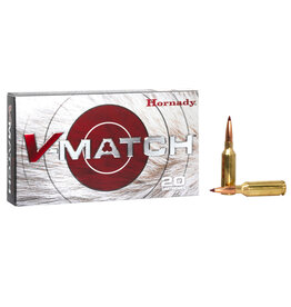 HORNADY HORNADY V-MATCH AMMUNITION, 22 ARC, 62GR ELD-VT, 20 ROUNDS
