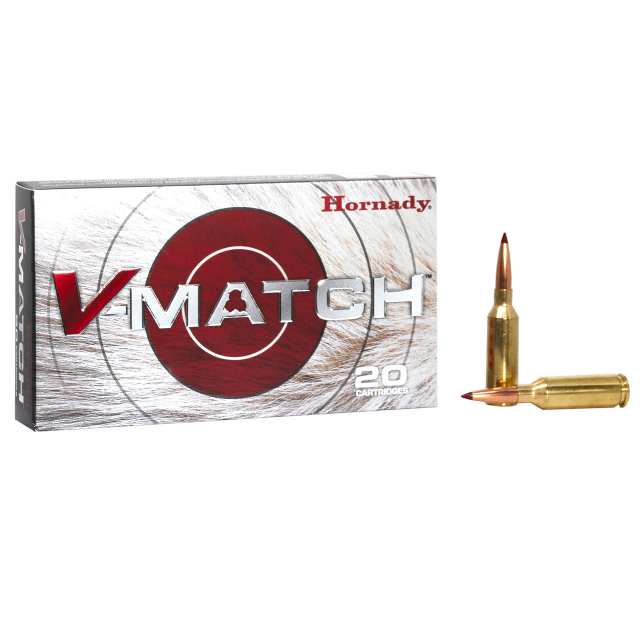 HORNADY HORNADY V-MATCH AMMUNITION, 22 ARC, 62GR ELD-VT, 20 ROUNDS