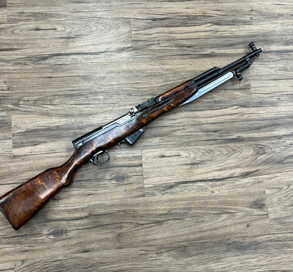 SKS RUSSIAN SKS RIFLE, 7.62X39, HARDWOOD STOCK, PRE-OWNED