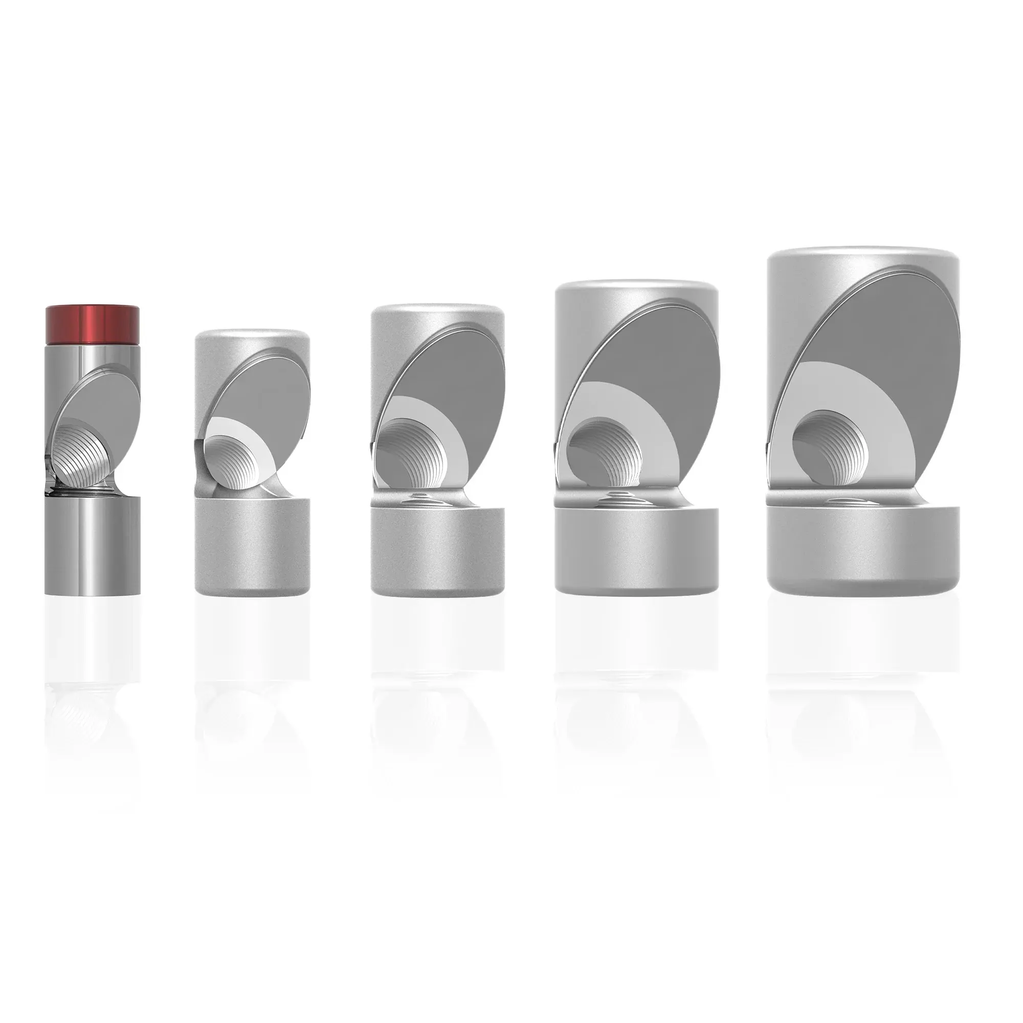 TESLONG NTG200H BORESCOPE FOCUS AND FOLD 5-MIRROR SET, 22-40 CAL