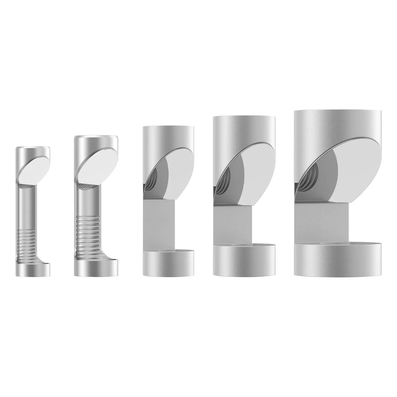 TESLONG NTG100/150/450/500 BORESCOPE FOCUS AND FOLD 5-MIRROR SET, 22-40 CAL