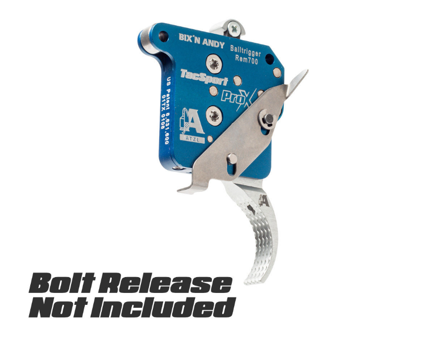 BIX'N ANDY TACSPORT PRO-X TRIGGER, REMINGTON 700, TWO STAGE, TOP RIGHT SAFETY, W/ GATOR SHOE