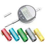 DERRACO ENGINEERING PRIMER DEPTH GAUGE KIT, 5 GAUGES, DIGITIAL DIAL INDICATOR, TUNGSTEN PROBE, & CALIBRATION BLOCK PIN