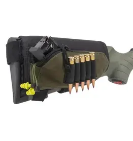 ALLEN ALLEN  BUTTSTOCK SHELL HOLDER AND POUCH, GREEN