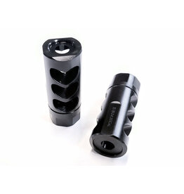 PATRIOT VALLEY ARMS PVA JET BLAST MUZZLE BRAKE, 6.5MM, 5/8-24, BLACK NITRIDE