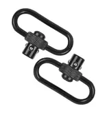 ALLEN ALLEN PUSH BUTTON QD STEEL GUN SLING SWIVEL, 1.25”, BLACK, PAIR