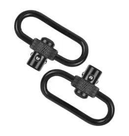 ALLEN ALLEN PUSH BUTTON QD STEEL GUN SLING SWIVEL, 1.25”, BLACK, PAIR