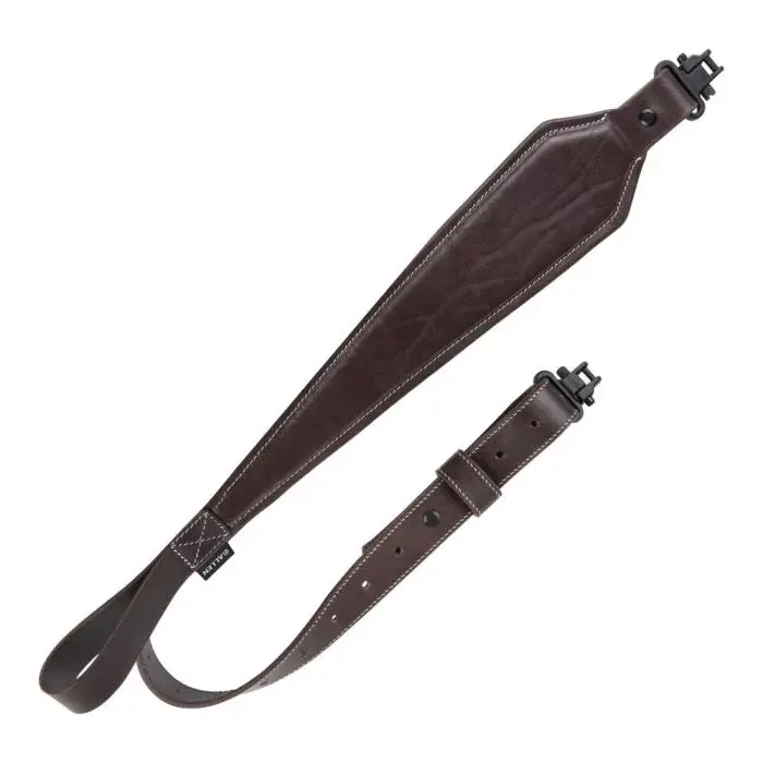 ALLEN ALLEN HERITAGE PLAIN LEATHER RIFLE SLING, DARK MAHOGANY