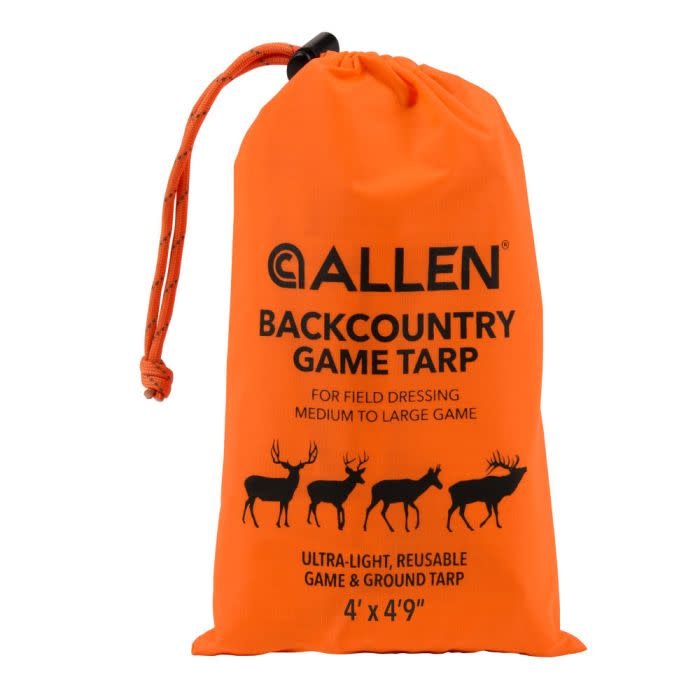 ALLEN ALLEN BACKCOUNTRY GAME TARP, 4’X4’9”, BLAZE ORANGE
