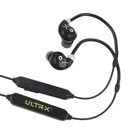 ALLEN ALLEN ULTRX BIONIC FUSE BLUETOOTH EAR BUDS, AROUND THE NECK, BLACK