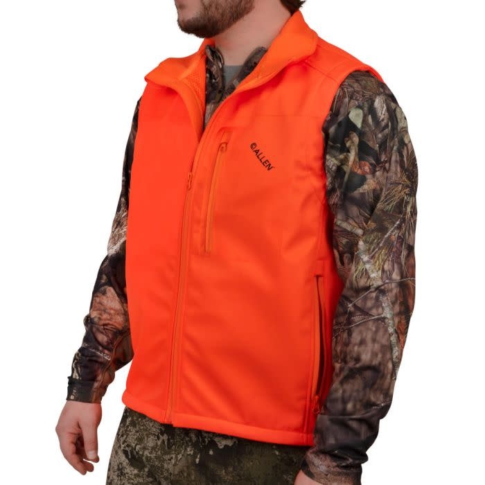 ALLEN ALLEN SOFTSHELL HUNTING VEST, XXL, BLAZE ORANGE