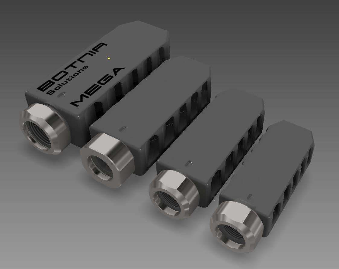 BOTNIA SOLUTIONS GEN 1 SERIES BRAKES, MAXI, 3/4-24, 6-6.5MM, STAINLESS