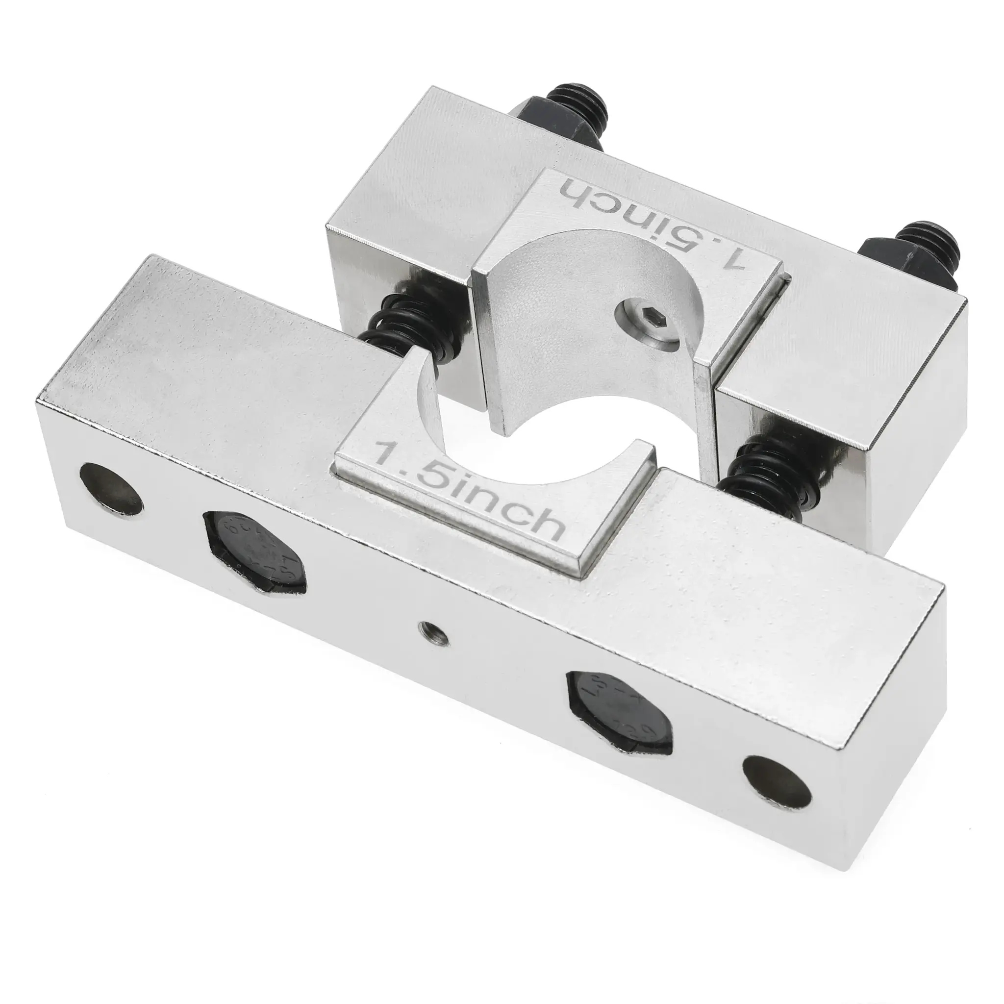 DERRACO ENGINEERING MOVE-YA-BASTARD 2 POST BARREL VISE, W/ 7 BUSHINGS