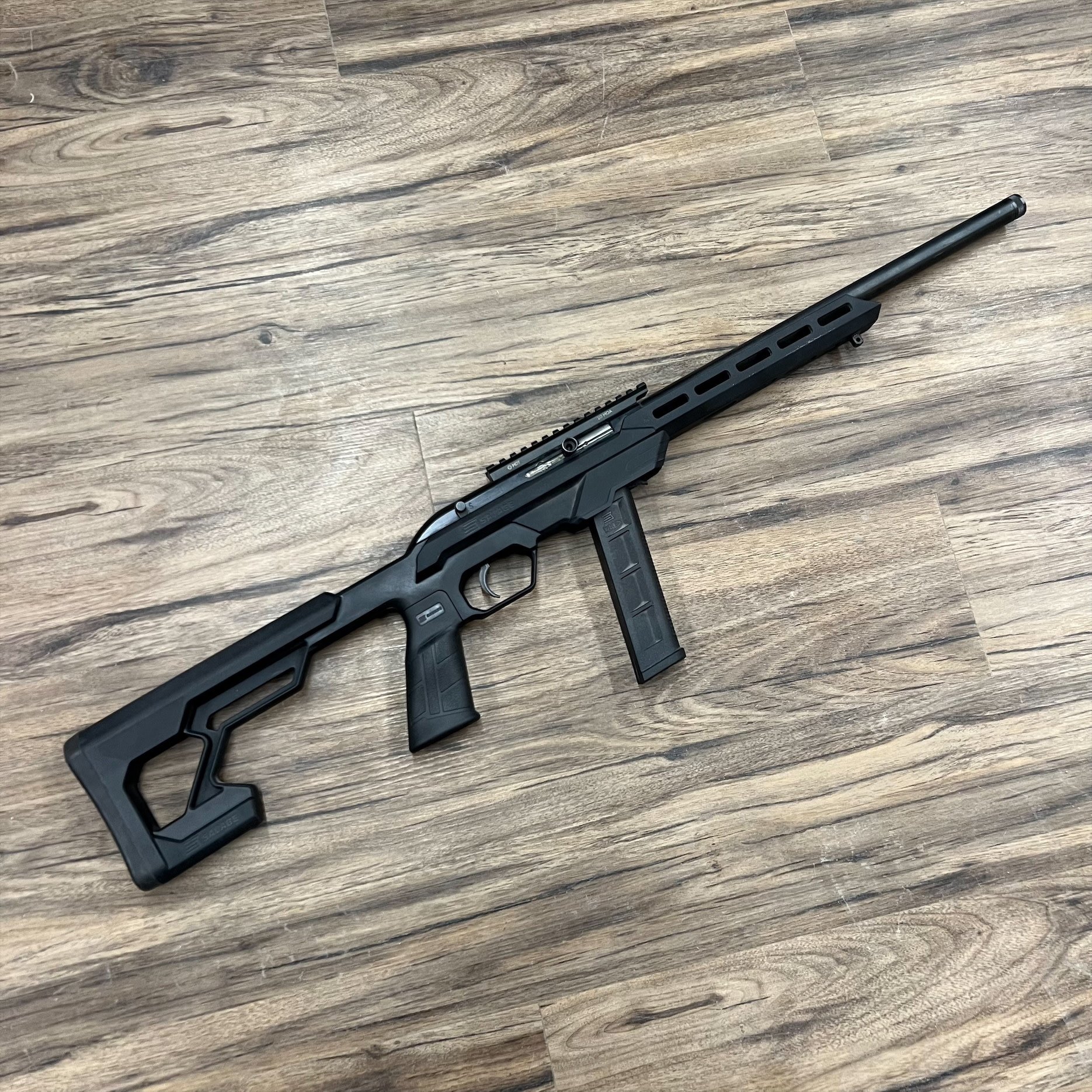SAVAGE SAVAGE 64 PRECISION RIFLE, 22LR, BLACK, 20 ROUND MAGAZINE, PRE-OWNED