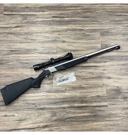 CVA CVA WOLF V2 MUZZLELOADER RIFLE, 50 CAL, W/ SCOPE, SS, BLACK, PRE-OWNED