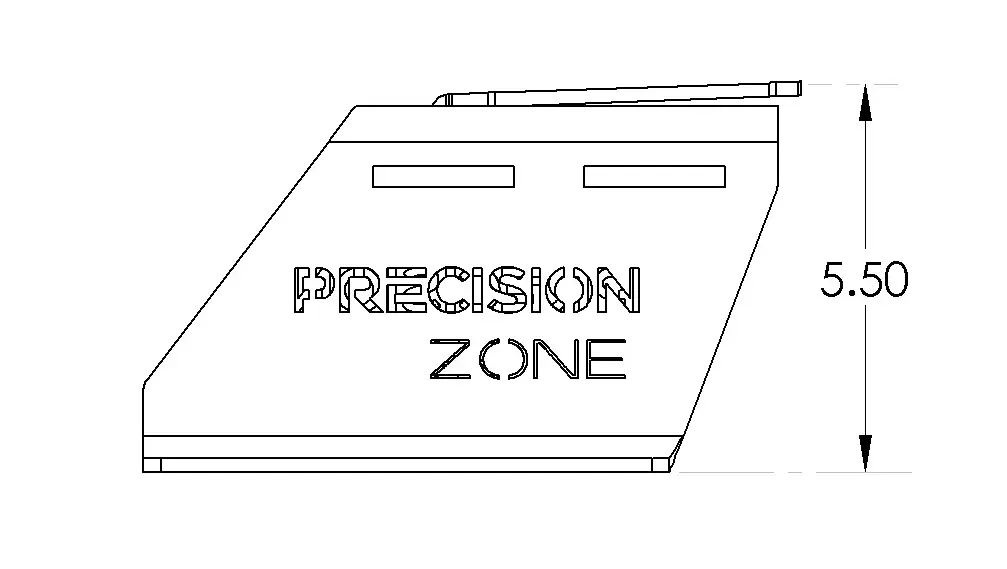 PRECISION ZONE QUICK CHANGE PLATE FOR VERSA MOUNT, BLANK