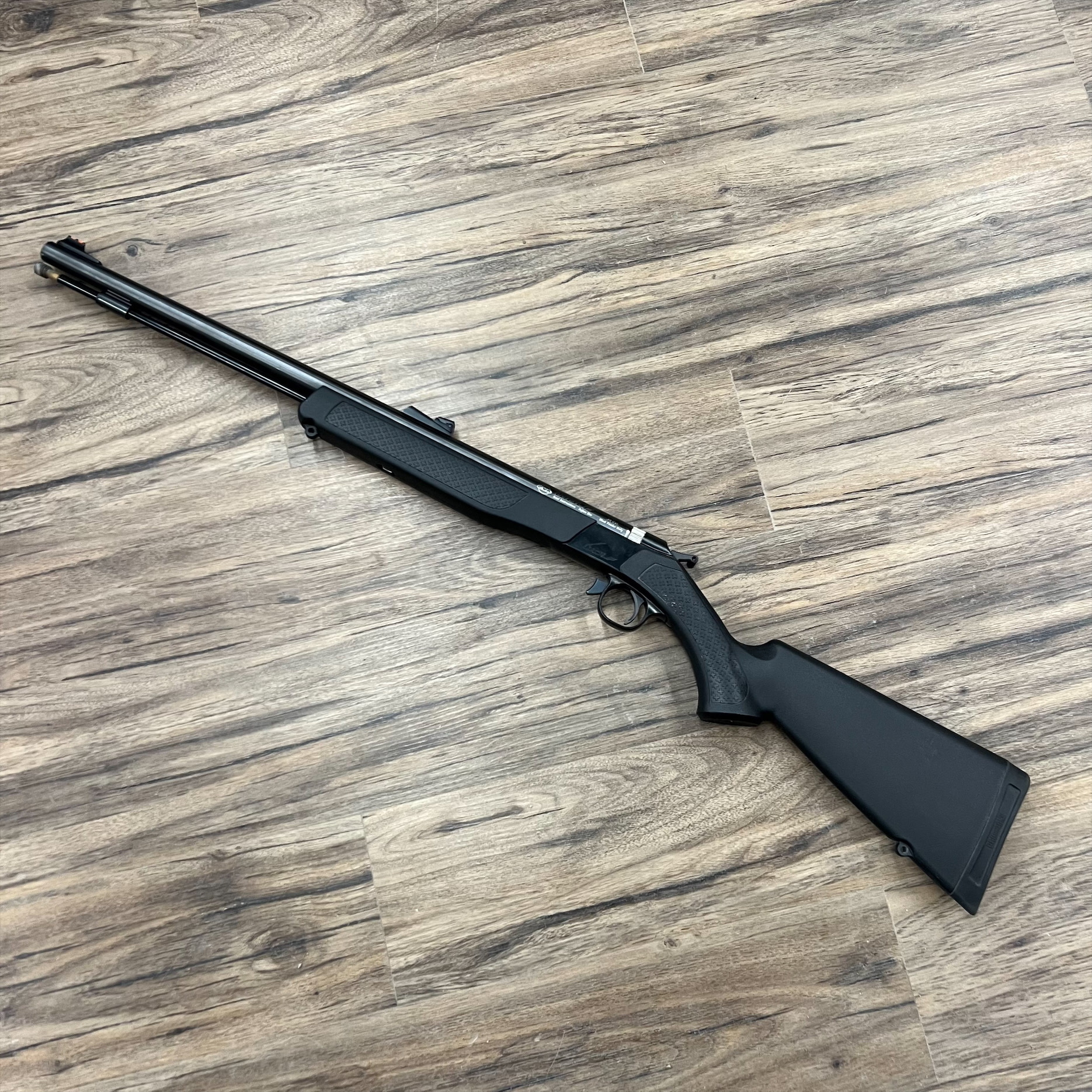 CVA CVA WOLF MUZZLELOADER, 50 CAL, W/ IRON SIGHTS, PRE-OWNED