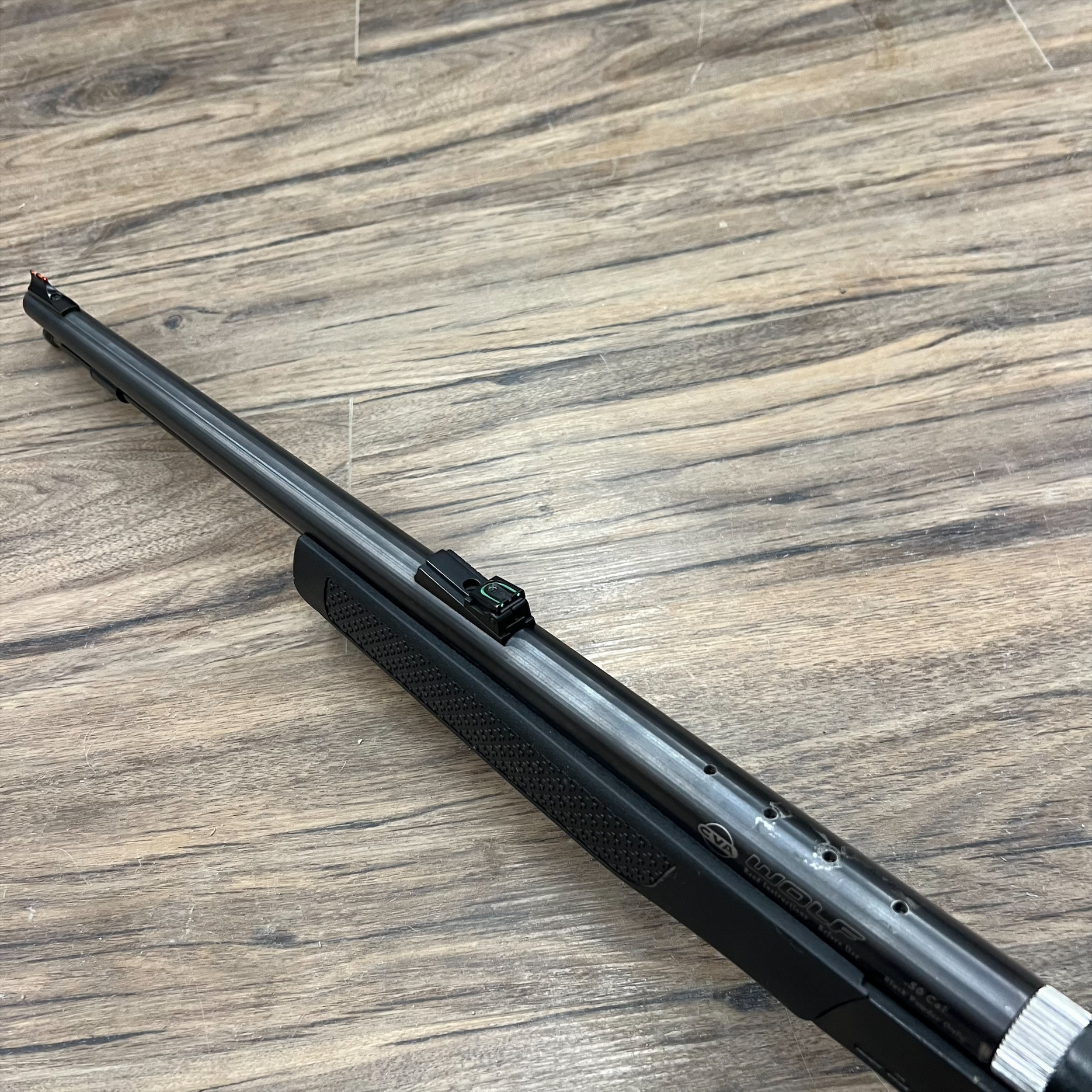 CVA CVA WOLF MUZZLELOADER, 50 CAL, W/ IRON SIGHTS, PRE-OWNED