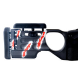 MPA VANQUISH CHASSIS,  REM 700, SA, 2 NESTING BRIDGES,  RH, STANDARD STOCK, BLACK