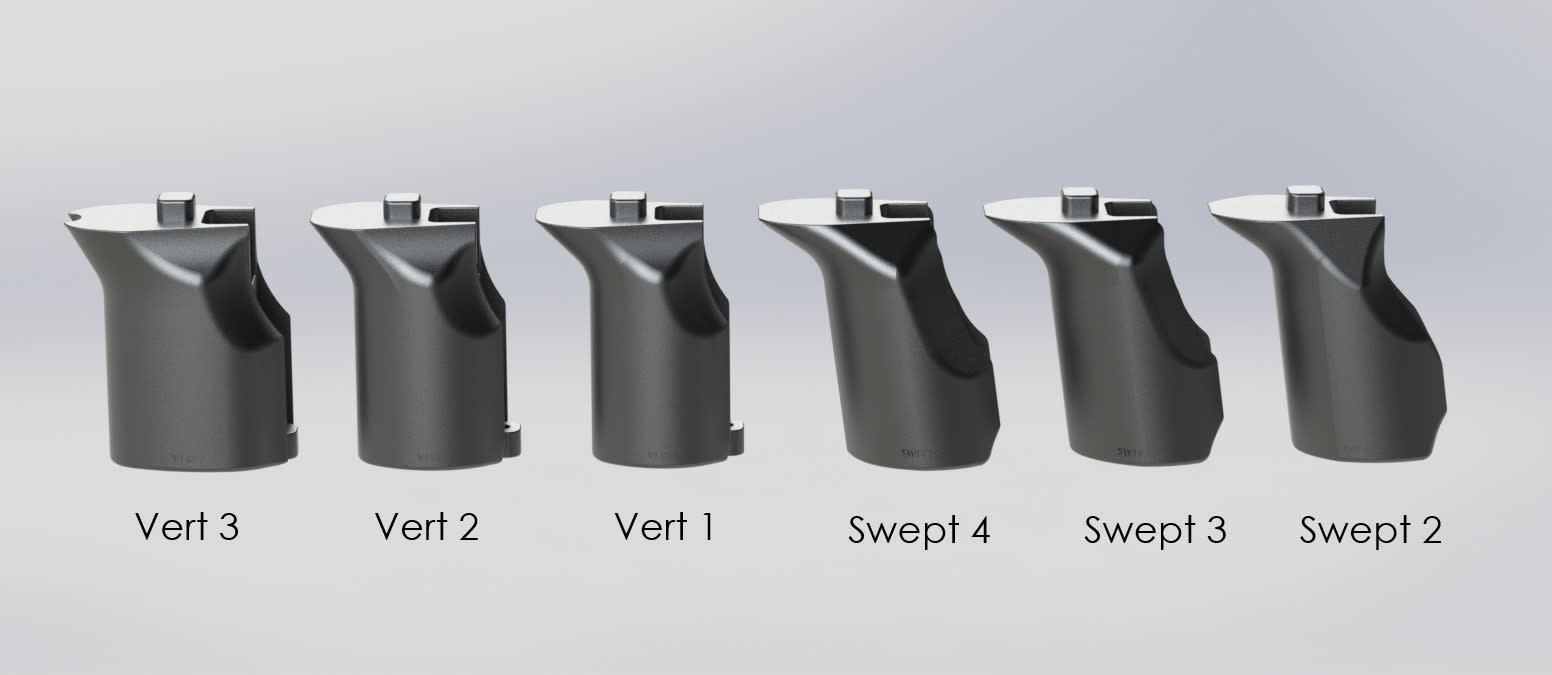 MPA VANQUISH CHASSIS,  REM 700, SA, 2 NESTING BRIDGES,  RH, STANDARD STOCK, BLACK