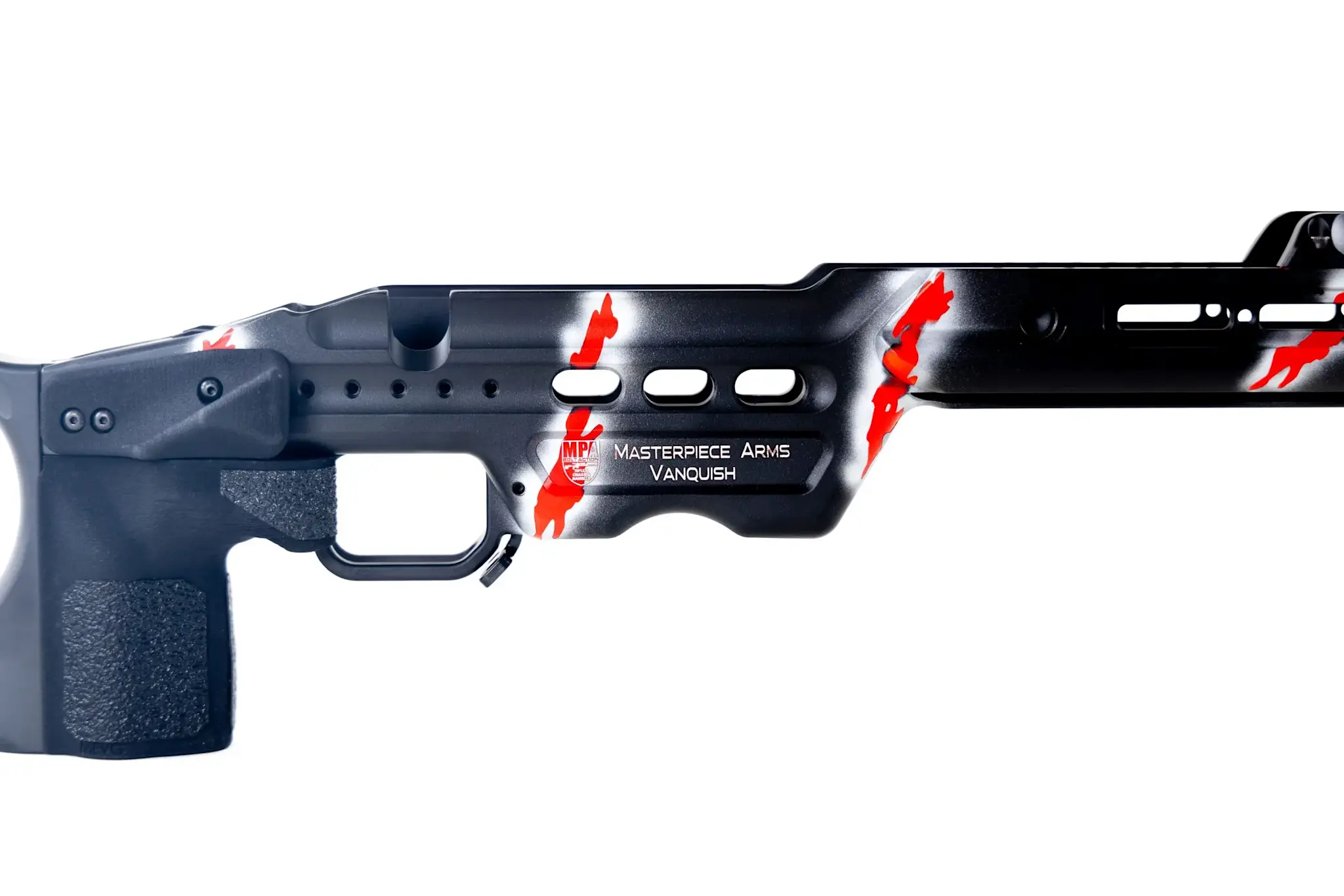 MPA VANQUISH CHASSIS,  REM 700, SA, 2 NESTING BRIDGES,  LH, STANDARD STOCK, FDE