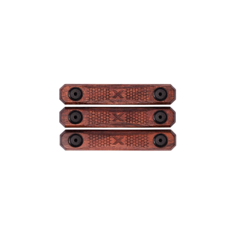 WOOX M-LOK RAIL COVERS, GEN 2, CHECKERED, 2-SLOTS, PACK OF 3