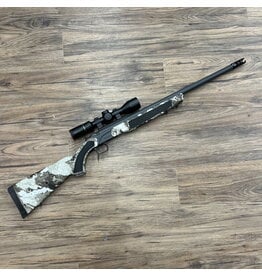 CVA CVA ACCURA MR-X MUZZLELOADER RIFLE, 50 CAL, GREY CERAKOTE, W/ BURRIS FULLFIELD SCOPE, MUZZLE BRAKE, PRE-OWNED