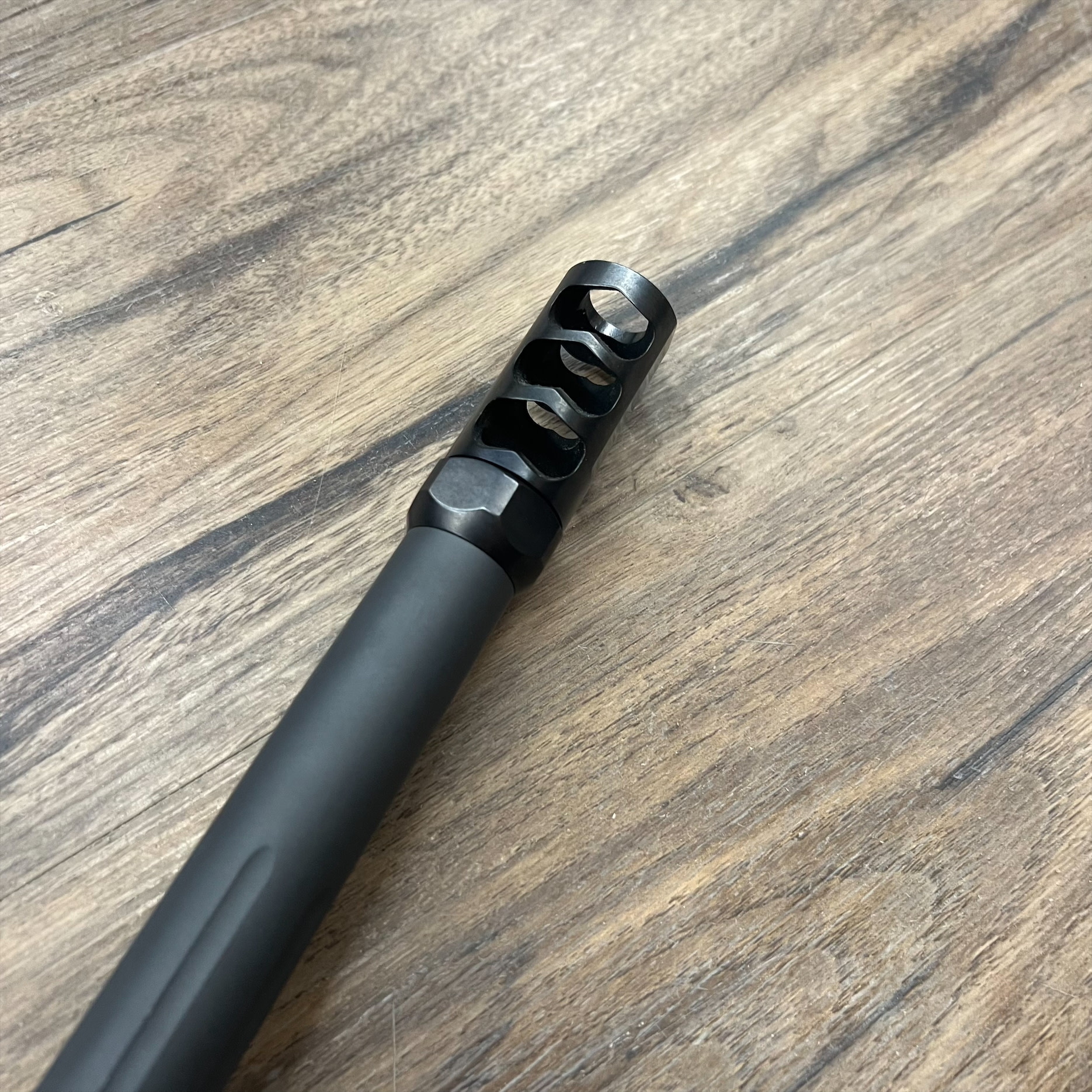 CVA CVA ACCURA MR-X MUZZLELOADER RIFLE, 50 CAL, GREY CERAKOTE, W/ BURRIS FULLFIELD SCOPE, MUZZLE BRAKE, PRE-OWNED