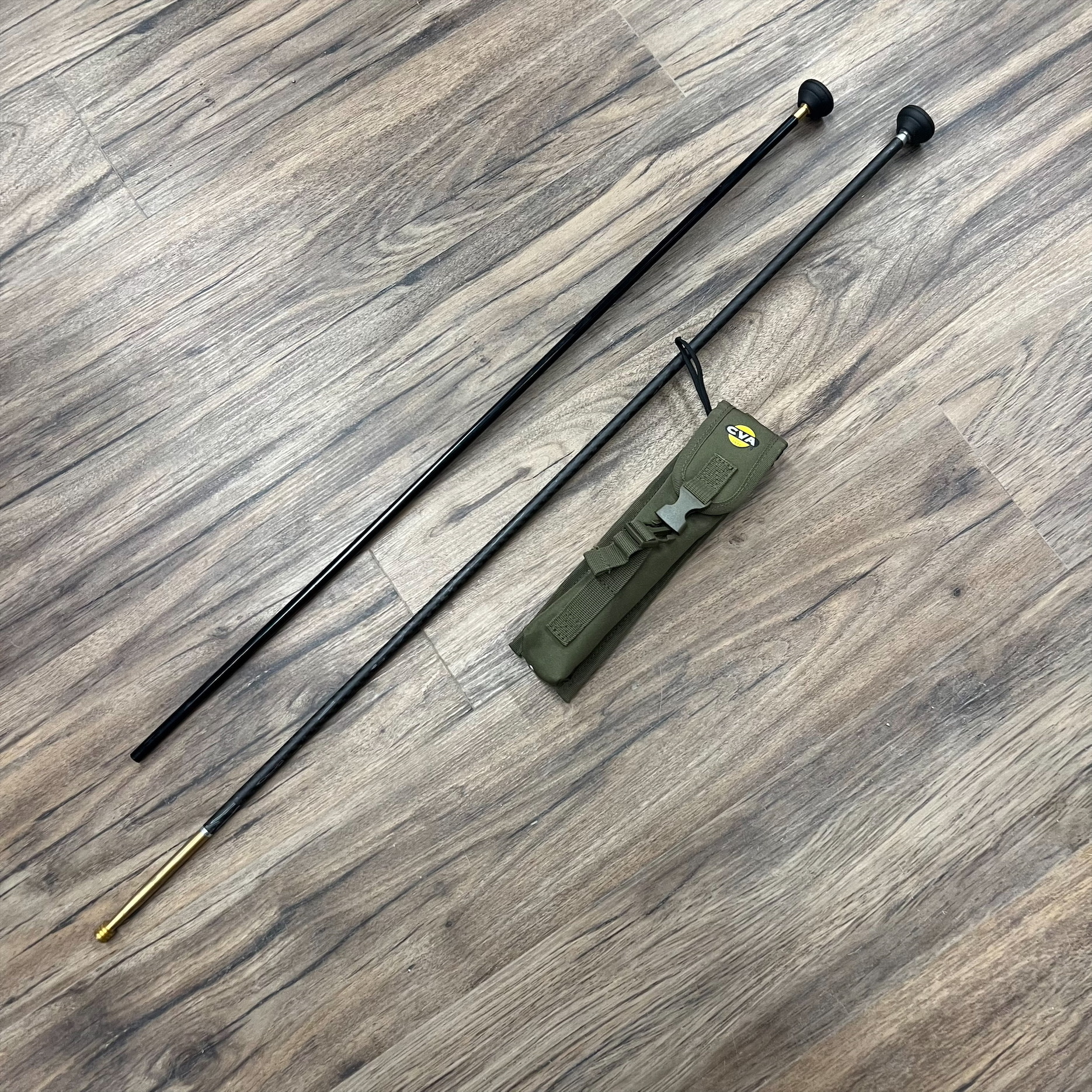 CVA CVA ACCURA MR-X MUZZLELOADER RIFLE, 50 CAL, GREY CERAKOTE, W/ BURRIS FULLFIELD SCOPE, MUZZLE BRAKE, PRE-OWNED