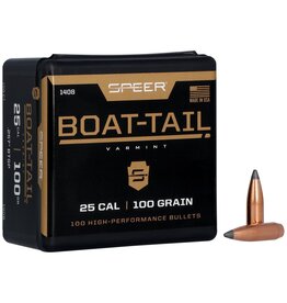 SPEER SPEER BOAT-TAIL VARMINT BULLETS, .257", 100GR, 100 PACK