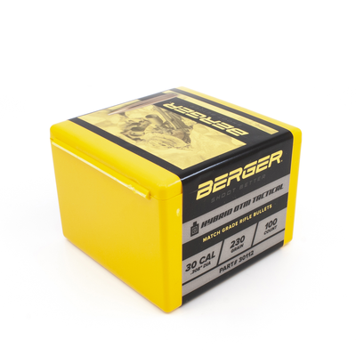 BERGER BERGER MATCH HYBRID OTM BULLETS, .308”, 230GR, 100 PACK