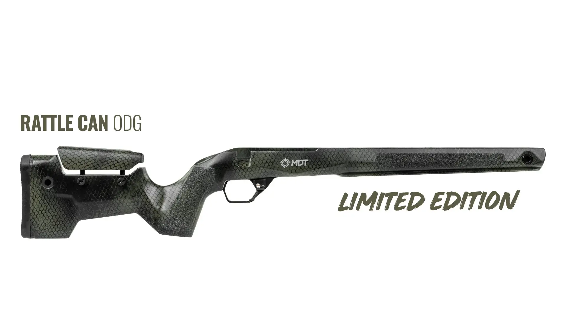 MDT MDT CRBN RIFLE STOCK, REM 700 SA, RATTLE CAN OD GREEN, M5 INLET